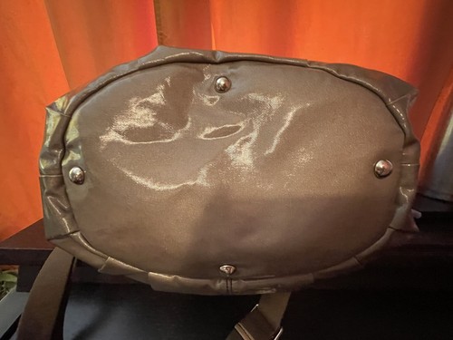 Auténtico BOLSO BANDOLERA TOD'S BRONCEADO Recubierto Cuero Borde Carga HECHO EN ITALIA - Imagen 7 de 12