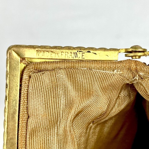 Rare French Antique Art Deco Women's Gold & Silver Micro Beaded Purse Beads - Picture 10 of 12