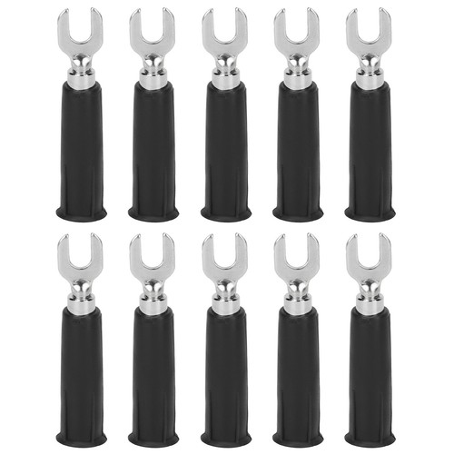 10Pcs/Set Banana Plug Adapter Insulated Fork Spade Wire Connectors U Type - Picture 21 of 21
