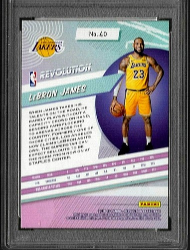 2018 PANINI REVOLUTION BASKETBALL CARD #40 LEBRON JAMES PSA 10 NBA LA LAKERS - Picture 5 of 5
