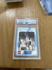 1989 Micheal Jordan North carolina Collegiate Collection #18 NM-MT PSA 8