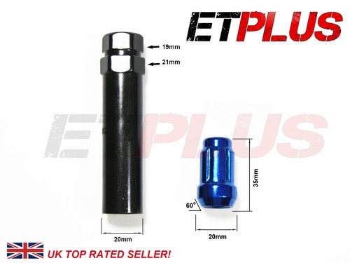 20 x Black Spline Wheel Nuts M12x1.5 Fits Honda Civic EG EK EP3 EK9 FN2 TYPE R - Picture 2 of 2