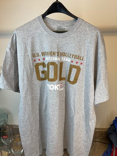 Team USA Grey Beach Volleyball Shirt 2XL - Picture 2 of 4