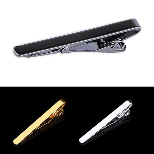 Simple Style Tie Clip Men Metal Copper Silver Gold Tone Simple Necktie Clasp Lot