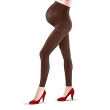 Assets by Sara Blakely Marvelous Mama Lucky Leggings Size 2 Maternity Brown