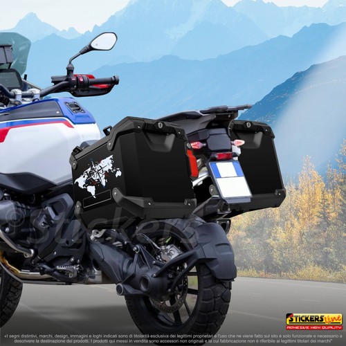 Kit adesivi per valigie BMW R1300 GS Trophy Adventure bags stickers gs 2024 M.1 - Foto 3 di 3