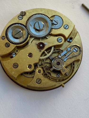 RELOJ BOLSILLO VINTAGE PIEZAS MOVIMIENTO RARO CRONÓMETRO CORTEBERT NO FUNCIONA - Imagen 3 de 4