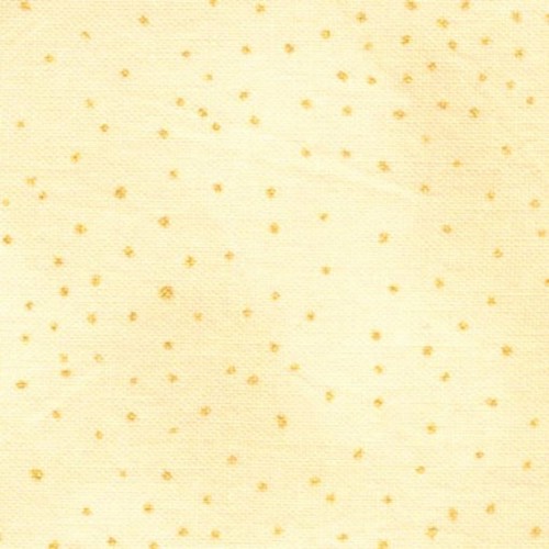 Tela de edredón metálico Laurel Burch crema básica punto/oro de 1/2 yarda #Y2662-2M - Imagen 2 de 3
