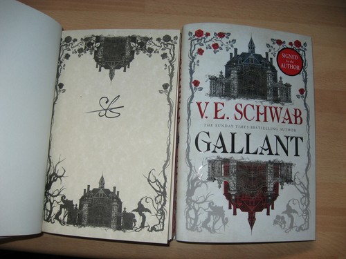 V E Schwab Gallant signed Waterstones 1st & full Illumicrate box stencil edges - Picture 2 of 12