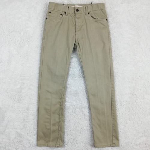 Levi's Big Boys Jeans 511 Slim Denim Light Khaki Stretch Mid Rise 18 Reg
