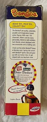 Bendos Drew Bledsoe Puppe Limited Edition 2001 Papa Ginos bewegliche Figur - Bild 3 von 12