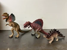 Vintage Ankyo Spinosaurus Dilophosaurus Stegosaurus Dinosaur Toys