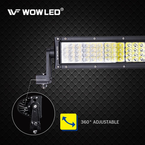 WOWLED - 12V LED Arbeit Dach Lichter Bar Flut Spot Beam Fahrlicht SUV Wohnmobil LKW - Bild 3 von 15