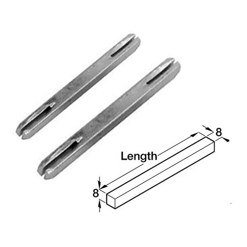 Door Handle Spindle Bar - Plain or Split for UPVC Internal Doors - 7mm / 8mm - Picture 5 of 16
