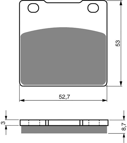 Brake Pads Front & Rear For Suzuki GSXR 1100 K/L/M/N (GV73B) 1989-1992 - Picture 3 of 3