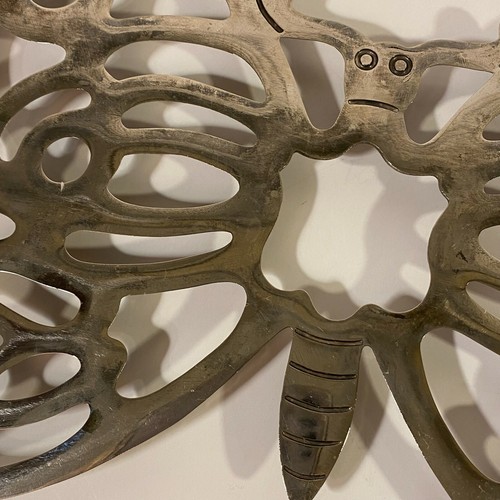 Decoración de pared trivet mariposa chapado en plata vintage B. Rogers Italia - Imagen 6 de 7