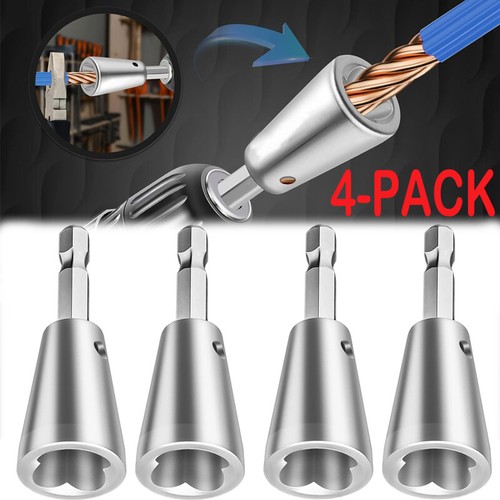 2/4X Wire Nut Twisting Tool Wire Cable Twister for Electrical Power Drill Driver - Picture 1 of 12