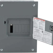 Main Lug Load Center QO 100 Amp 8-Space 16-Circuit Indoor Flush Mount Cover Door