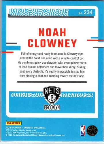 2023-24 Donruss #234 Noah Clowney - Bild 2 von 2