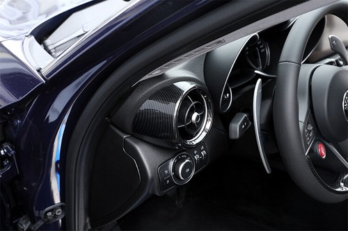 For Alfa Romeo Giulia 2017-2020 Side Air Vent Ring Trim Carbon Style Cover Kits - Picture 5 of 9