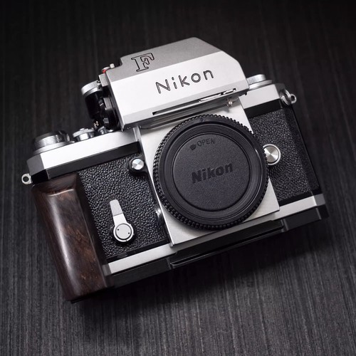 Wood L Hand Grip For Nikon F Camera Aluminum Alloy Baseplate New - Picture 16 of 25