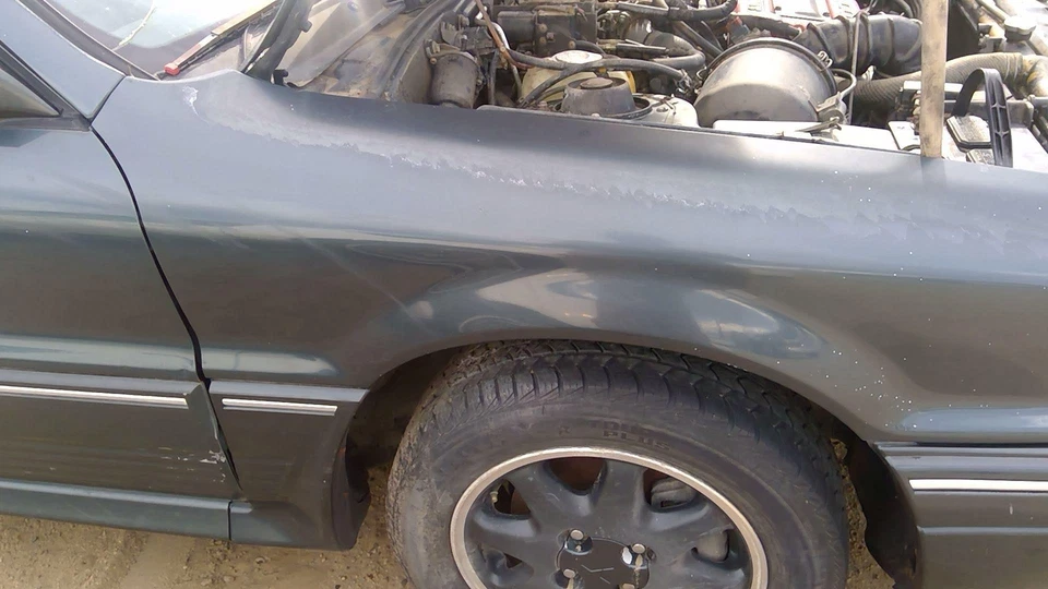 Guardabarros delantero derecho Mitsubishi Galant Vr-4 1989-1993 pasajero verde fabricante original Foto 3 de 4