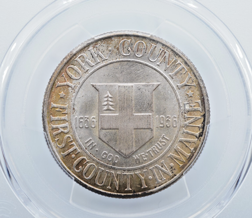1936 York Commemorative 50c Half Dollar PCGS MS67 - C2035 - .705 - Picture 3 of 5