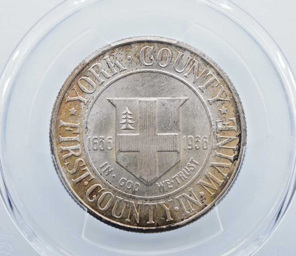1936 York Commemorative 50c Half Dollar PCGS MS67 - U024 - Image 3 of 4