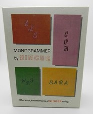 Singer Monogrammer Attachment in Box Number 171256 - NO DISCS - Preowned