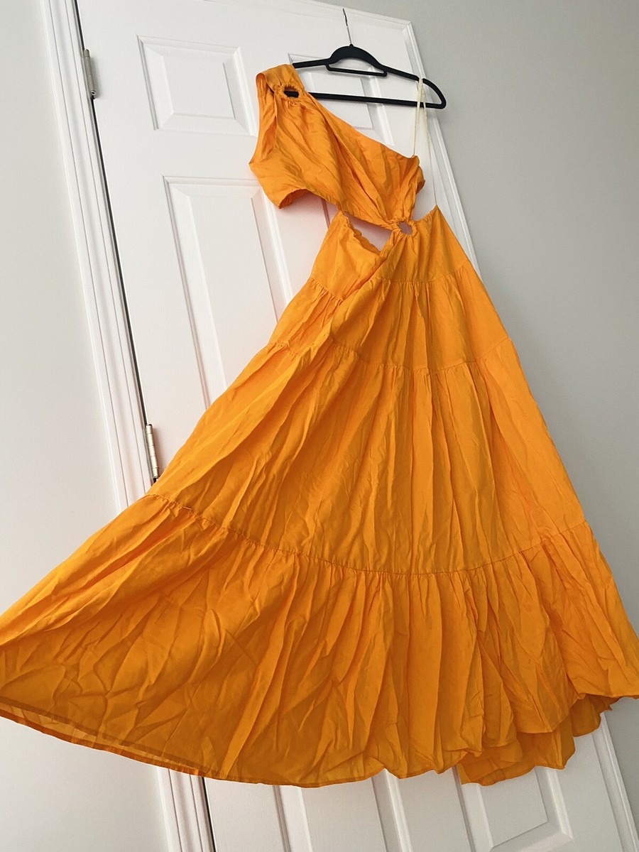 NWT Farm Rio One Shoulder Cutout Maxi Dress, Size L | eBay