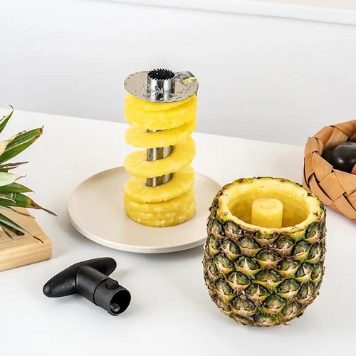 Stainless Steel Pineapple Corer Slicer Peeler Cutter Fruit Tool Kitchen Gadget - Picture 19 of 24