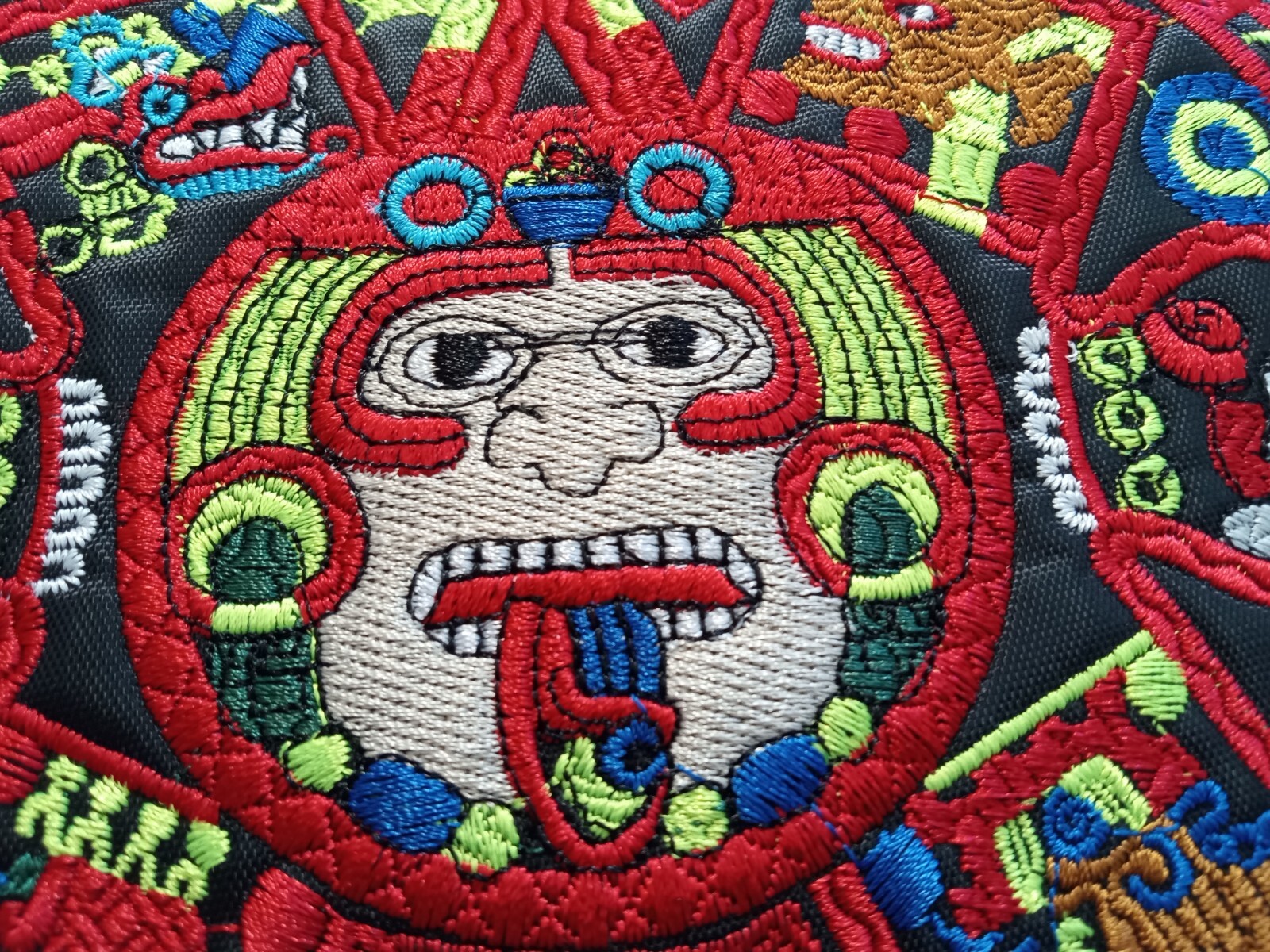 Mexican Flag Poncho - Gem