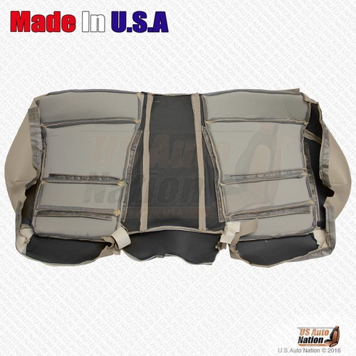 Cubierta de asiento de cuero perforado inferior de banco trasero tostado para Acura TSX 2004-2008 - Imagen 4 de 4