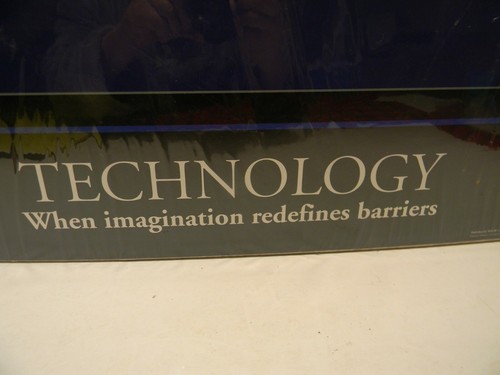MACH 1 PRINTS MP-1005 TCHNOLOGY " WHEN IMAGINATION REDEFINES BARRIERS" - 1994 - Picture 2 of 2