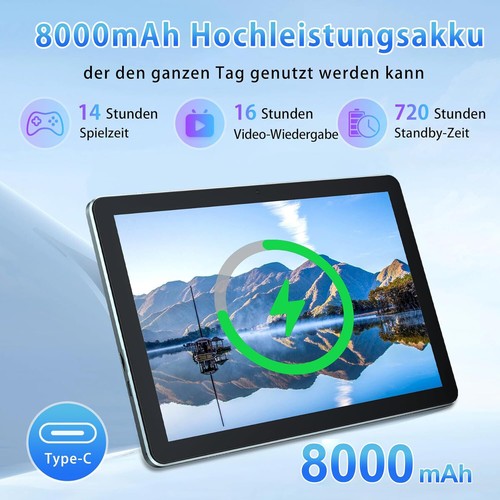 NEW Pad 6 Tablet 10 Zoll Android 14,12GB RAM 256GB Octa Core Dual Kamera Google - Bild 5 von 12
