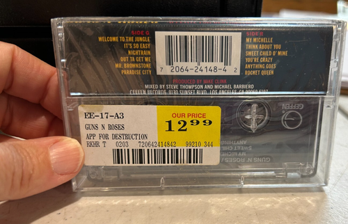 Guns N' Roses - Appetite For Destruction US Cassette Original 1987 Sealed - Picture 3 of 5