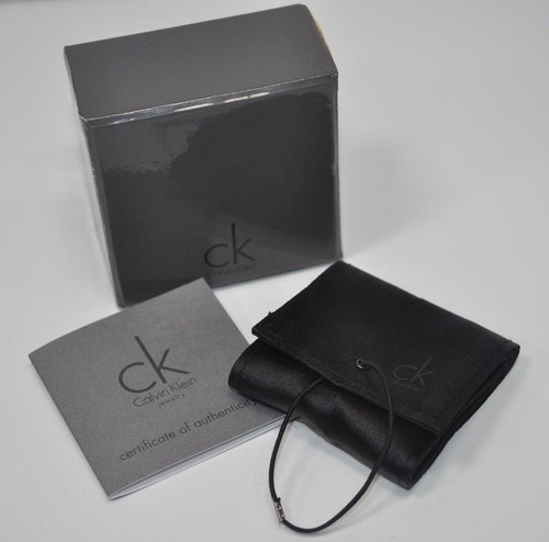 Calvin Klein KJ07AR010407 Silver Tone - White Glass Ring - Stainless Steel - Picture 5 of 5
