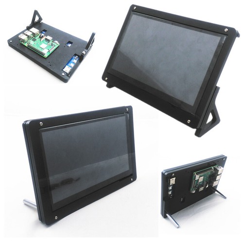 Durable 7'' Touch Screen Display Case HDMI HD Monitor Stand For Raspberry Pi - 第 1/6 張圖片
