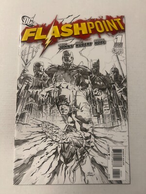 FLASHPOINT #1 1ST APP OF FLASHPOINT BATMAN ANDY KUBERT SKETCH COVER ART 2011