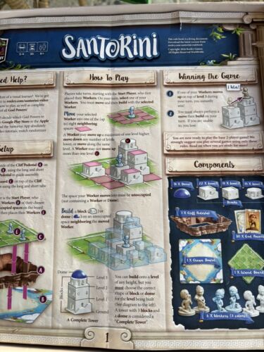 Santorini Board Game Roxley 2016 RARE VERSION with Ocean Board - Picture 3 of 5