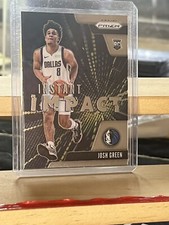 2020-21 Panini Prizm Josh Green Instant Impact #14 Rookie RC Dallas Mavericks