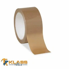 KlassTools 3" wide Kraft Paper Packaging Tape (180 Ft / 60 Yards)