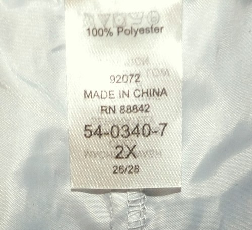NWT Full Beauty Sport Plus Size 2X Windbreaker Jacket Hood Attached Carry Pouch - Picture 6 of 6