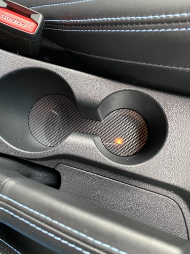 Hyundai i20 i20N - Deluxe Carbon Fibre Effect Cup Holder Insert - Picture 3 of 5
