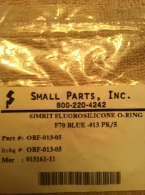 Lot of 65 Simrit Fluorosilicone F70 Blue O-Ring - # 013 - Small Parts