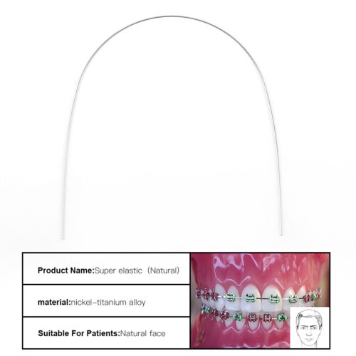 10Pc AZDENT Dental Orthodontic Round Arch Wire Super Elastic Niti Natural From - Picture 7 of 26