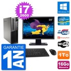 PC LENOVO M91p SFF Bildschirm 22 " Intel i7-2600 RAM 16Go Scheibe 1To Windows 10