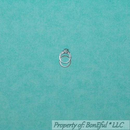 BonEful Fabric FQ Cotton Quilt Aqua Blue Teal Dot Marble Stone Texture Blender  - Picture 7 of 11