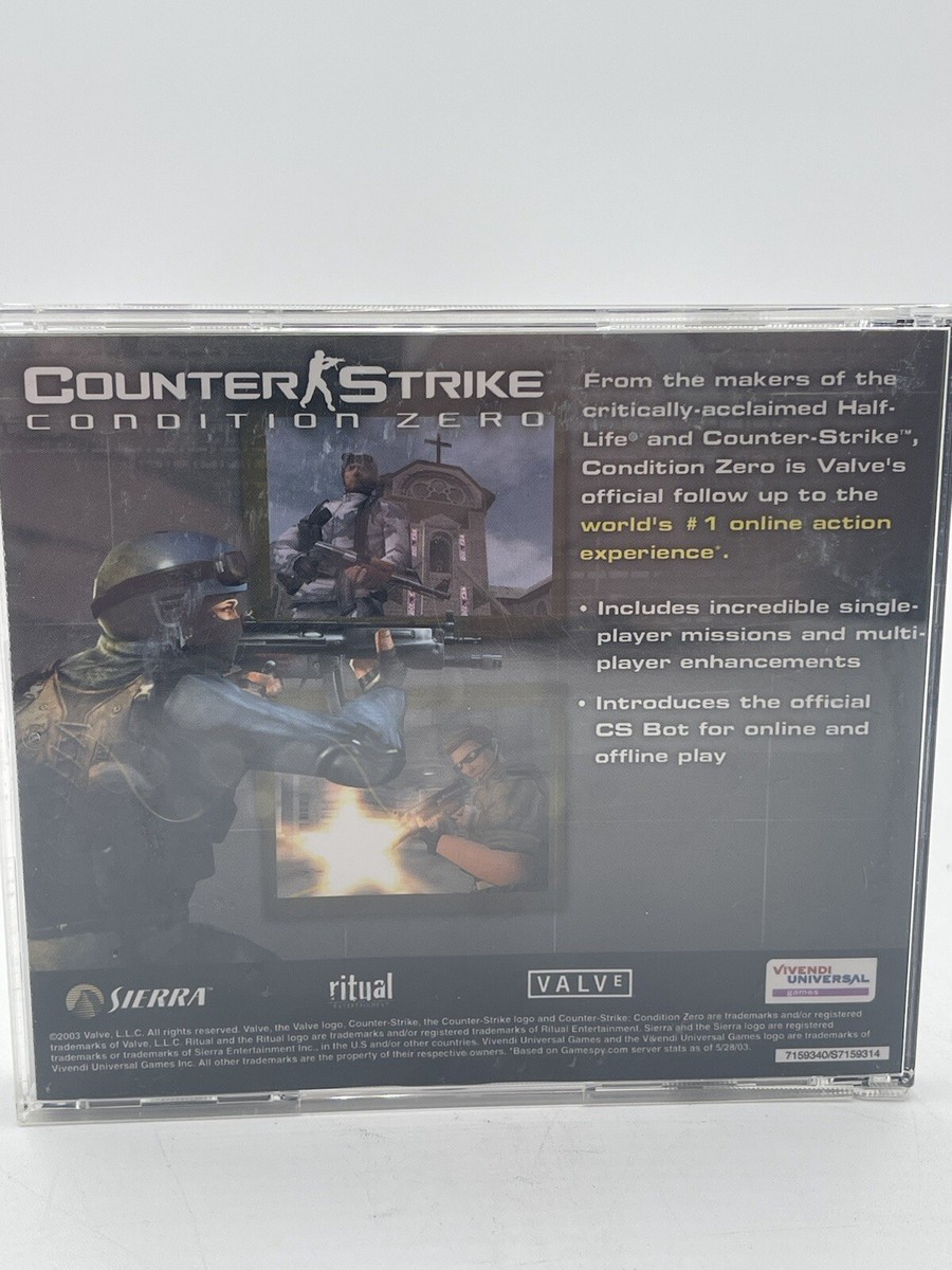 Counter Strike Condition Zero PC CD Game (Valve/Sierra 2004) with CD Key