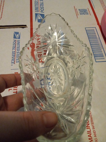 crystal candy dish vintage - Picture 2 of 8